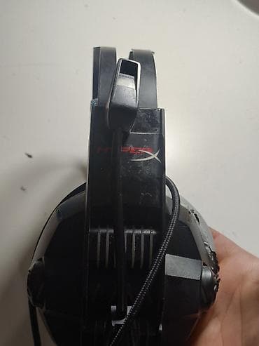 Зымсыз толук өлчөмдөгү кулакчын: Зымдуу гарнитуралар, HyperX, түсү - Боз — 2