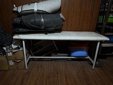 массажные столы: Массажная/процедурная кушетка с металлическим каркасом - Прочная — 2