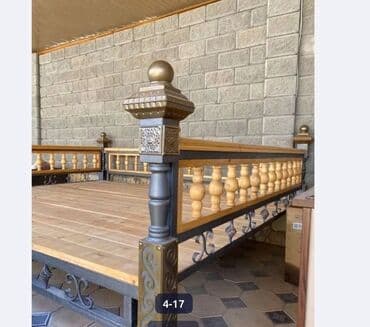 садовый стол и стулья: Тапчан 3 x 3 x 3 м, Металл — 15