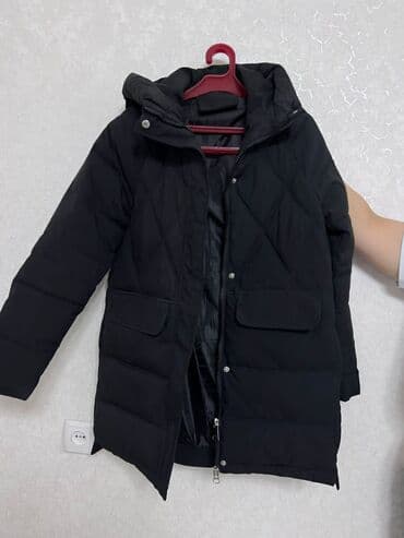 дорогие пуховики женские: Пуховик, По колено, С капюшоном, M, L — 2