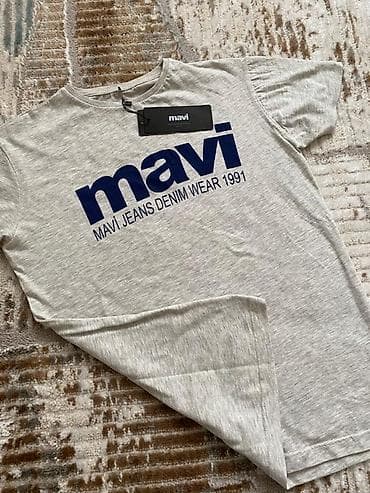 tech flece: Мужская футболка, S, Mavi, Новый, цвет - Серый — 1