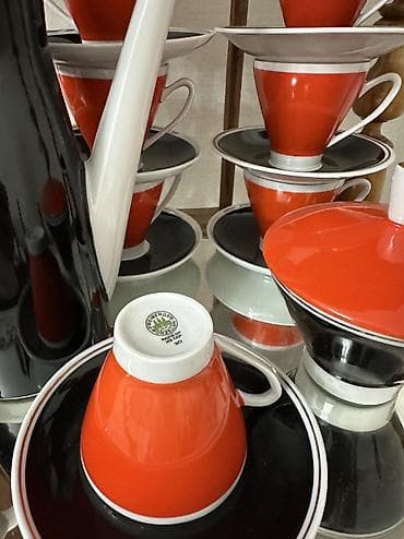 Дом и сад: Кофейный сервиз из костяного фарфора производства Freiberger Porzellan — 8