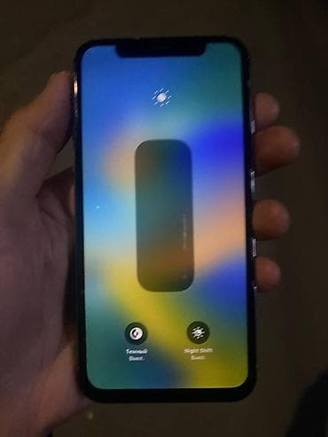 IPhone X, Б/у, 64 ГБ, Серебристый, Чехол, 100 %