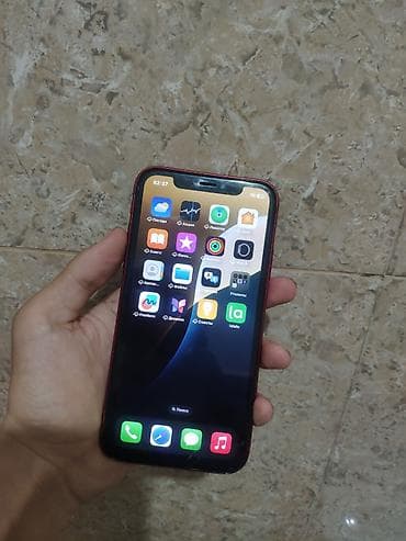 iphone 10: IPhone Xr, Б/у, 64 ГБ, Красный, Кабель, 100 % — 1