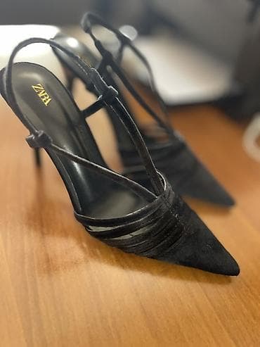 Туфли: Туфли, 38, 38.5, Zara, Новый, цвет - Черный, Самовывоз — 3
