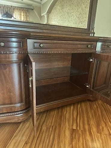 комод с зеркалом: Буфет, Без мойки, Дерево — 8