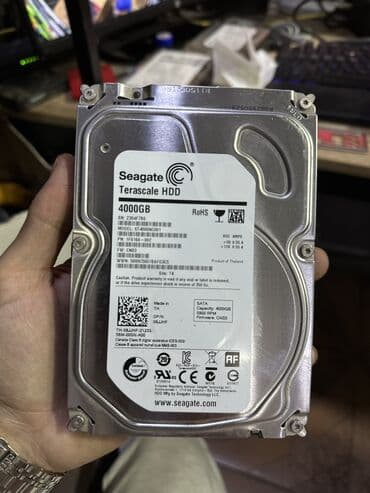 внешние жесткие диски hdd для непрерывного доступа (корпоративные): Накопитель, Б/у, Seagate, HDD, 4 ТБ, 3.5", Для сервера — 1