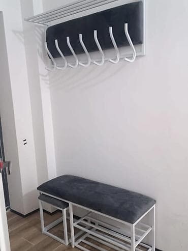 пуфик обувница: Банкетка, Новый, С полками, Самовывоз, цвет - Белый — 8