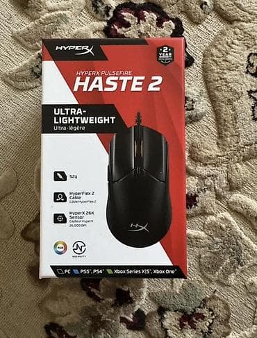 apple book: HyperX Pulsefire Haste 2 — ультралегкая игровая мышь (проводная) Есть — 1