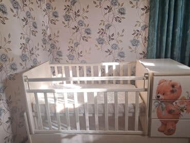 шифоньеры бу ош: Детская односпальная кровать, Б/у, Для мальчика, С матрасом, Самовывоз — 4