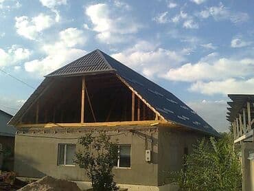 услуги по установке забора из профнастила: Кроем крыши изготовление новых крыш,Замена старой кровли на новую — 8