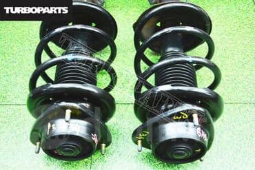 be5: Передний амортизатор, Комплект пружин амортизатора Subaru 1994 г., Б/у, Оригинал, Япония — 2
