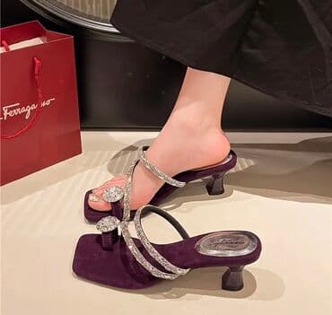 Mossy.kg: Туфли, 37, Новый, цвет - Фиолетовый, Самовывоз, Платная доставка