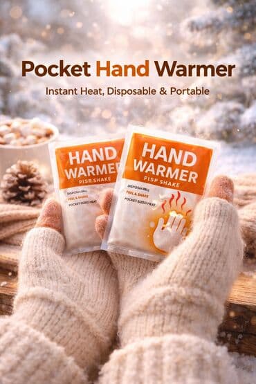 сааттар: Карманные одноразовые грелки из Кореи, тепло держит до 12 часов, очень — 1