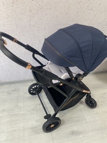 бу коляски для новорожденных: Коляска, цвет - Голубой, Б/у — 3