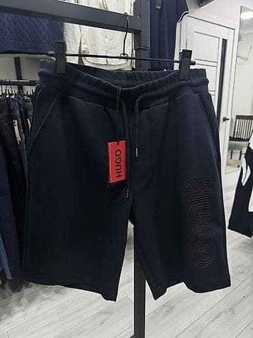 boss: Мужские шорты, S, M, L, Lacoste, Новый, цвет - Синий, Самовывоз — 5