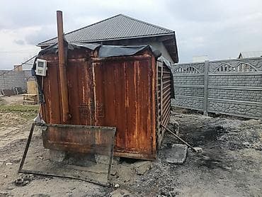 Вагоны: Бытовка/вагончик металлический с печью - Материал: металл, каркасный — 1