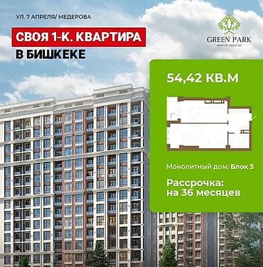 Недвижимость: 1 комната, 54 м², 10 этаж — 1