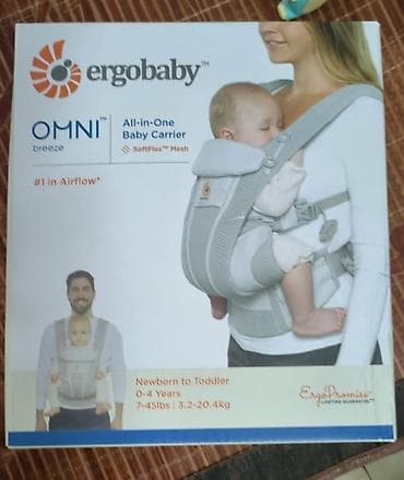 Детский мир: Эргорюкзак-переноска Ergobaby OMNI Breeze (SoftFlex Mesh), серый - — 3