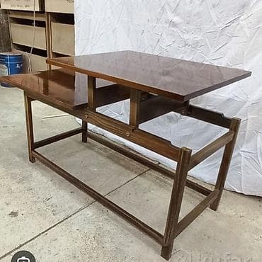 стол инверсионный: Стол трансформер Для зала, Другая конструкция, цвет - Коричневый — 1