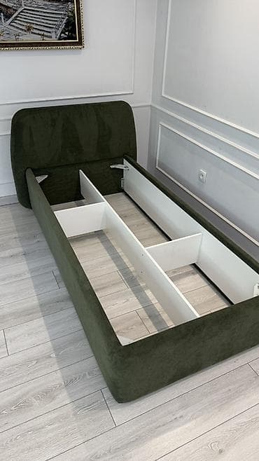 двухъярусная кровать для взрослых с диваном: Односпальная кровать, Новый, С мягким изголовьем, длина - 200 см — 2