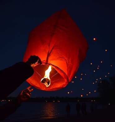 🔥САМАЯ НИЗКАЯ ЦЕНА В ОШЕ - ФОНАРИКИ К НОВОМУ ГОДУ! ​Красные небесные