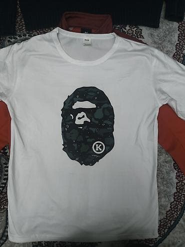 весенне куртка: Мужская футболка, Новый, цвет - Белый, Платная доставка — 1