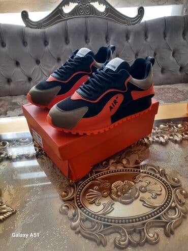 обувь для девочек: Мужские кроссовки, 43, Новый, цвет - Оранжевый, Бесплатная доставка — 4