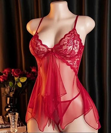 лямка платья: Ночная сорочка, Атлас, Короткая модель, M — 7