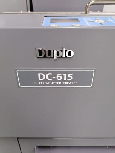оборудование для типографии: Duplo DC-615 Бумагорезательная +биговальная машина. Тип самонаклада — 1