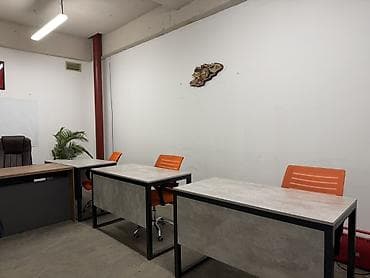 офисный угловой стол: Комплект офисной мебели, Металл, цвет - Оранжевый — 4