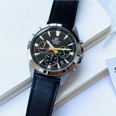 электронные часы: Edifice EFV-630L ___ Функции : секундомер, дата, подсветка стрелок; — 1