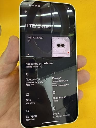 чехол чехлы: Nothing, Phone 2A, 128 ГБ, цвет - Белый, 2 SIM — 2