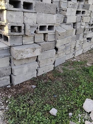 буудай баасы 2026: Пескоблок Гладкий, Заборный, 400x150x200, Самовывоз — 1