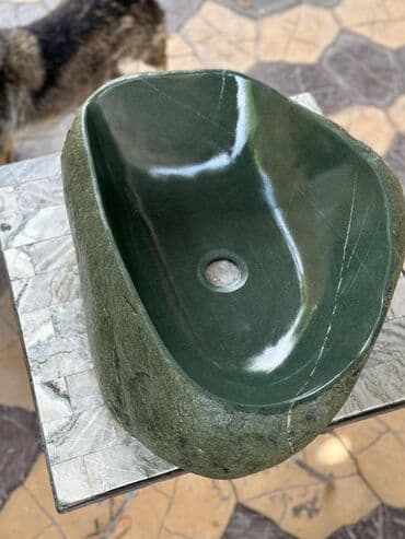 аквариум круглый: Раковина для ванной, Круглая форма, Материал: Камень, Размер: 6 x 4 см — 5