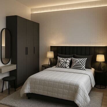 суточный квартира бишкек парк: 1 комната, Постельное белье, Душевая кабина, Бытовая техника — 1