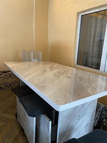 стол для ресторанов: Кухонный стол, Новый, Прямоугольный, Нераскладной — 3