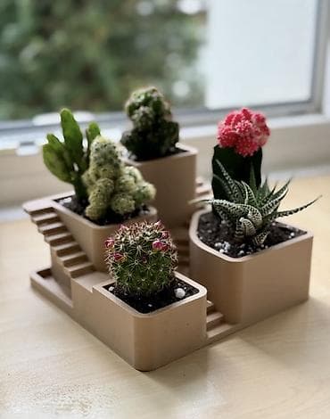 dewalt d2095: Каскадный кашпо-органайзер для суккулентов и кактусов - Декоративный — 1