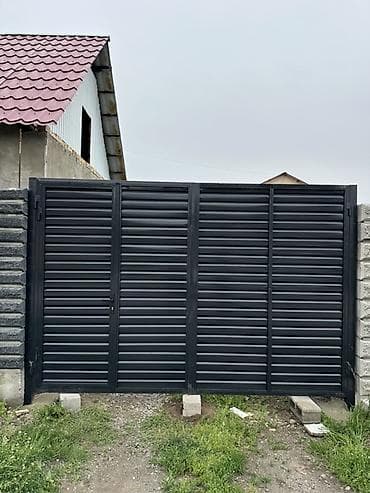 Металлические распашные ворота под заказ - Тип: уличные распашные