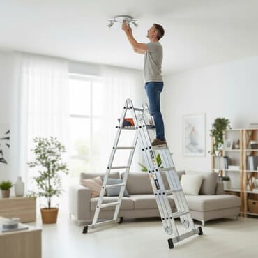 Лестница-трансформер, Высота: 4–5 м, Новый, Материал: Алюминий at lalafo.kg Лестница-трансформер, Высота: 4–5 м, Новый, Материал: Алюминий