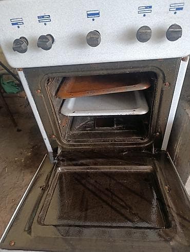 fre fire: Газовая плита с духовкой, напольная - 4 газовые конфорки под решёткой — 3