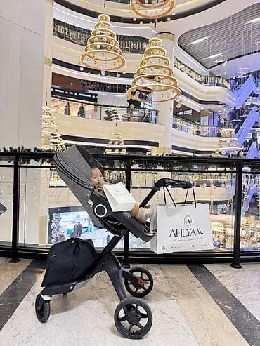 Коляска, Stokke, цвет - Серебристый, Б/у, Самовывоз