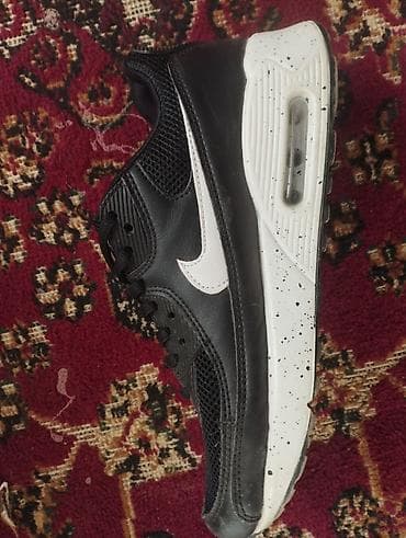 Кроссовки Nike Air Max (низкий силуэт) - Цвет: чёрный верх с белым