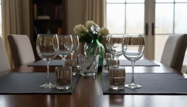 стеклянные бутыли: Продаю новый набор фужеров и рюмок Гусь Хрустальный, производство — 1