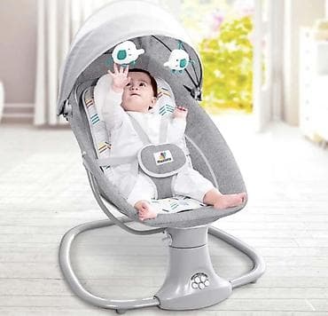 елект: Электронный шезлонг детский 3 в 1 • Боковое качание, 5 оптимальных — 4