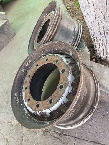 диска семерка: Железные Диски R 22,5 Пара, отверстий - 10, Б/у — 2