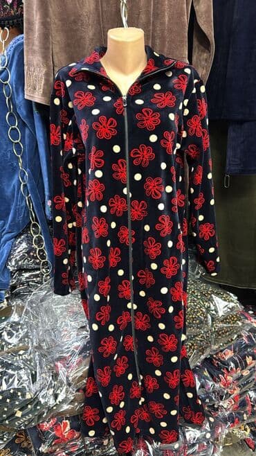 белая ночная сорочка: Халат, Бамбук, Made in KG, M, L, XL — 2