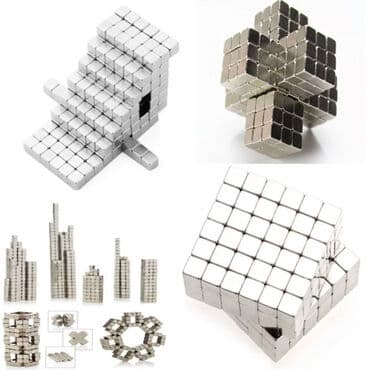 магнитная доска для рисования: Неокуб 216/1000 черных/серебряных магнитных шариков 5мм. РАСПРОДАЖА! — 3