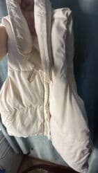 шуба кроликовая: Укороченная шуба из искусственного меха (тедди), цвет молочно-бежевый — 2