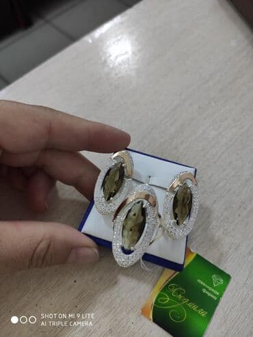 свадебные наборы ручной: Набор украшений, Проба 925, Женские, Новый — 3